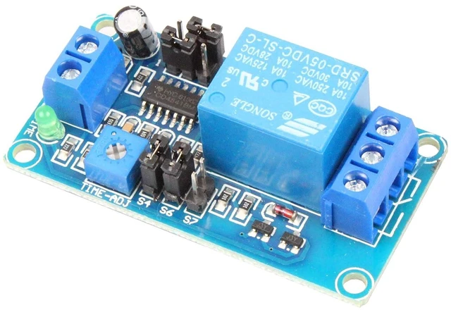 Alt view image 3 of 7 - Cycle Time Delay Switch Relay Module Delay Circuit Module 0.1-3700 Seconds Time Adjustable Suitable for Automation Equipment Control PLC Control (5V)