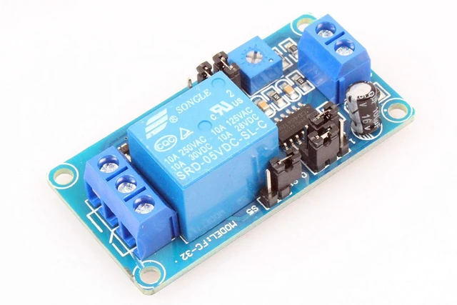 Alt view image 5 of 7 - Cycle Time Delay Switch Relay Module Delay Circuit Module 0.1-3700 Seconds Time Adjustable Suitable for Automation Equipment Control PLC Control (5V)