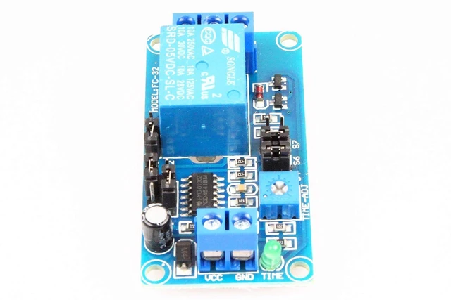 Alt view image 7 of 7 - Cycle Time Delay Switch Relay Module Delay Circuit Module 0.1-3700 Seconds Time Adjustable Suitable for Automation Equipment Control PLC Control (5V)