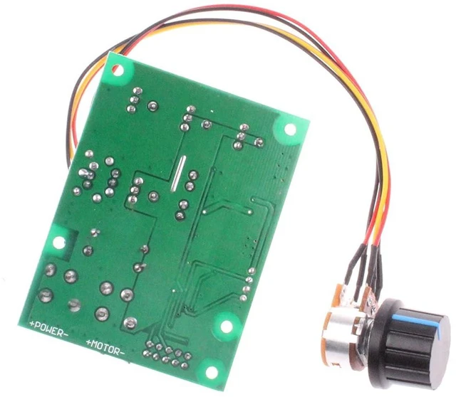 Alt view image 7 of 7 - PWM DC Motor Governor Controller 30A Max DC6-60V 12V 24V 36V 48V Brush DC Motor Controller Digital Display 0-100% Speed Regulation (30A Digital Display)