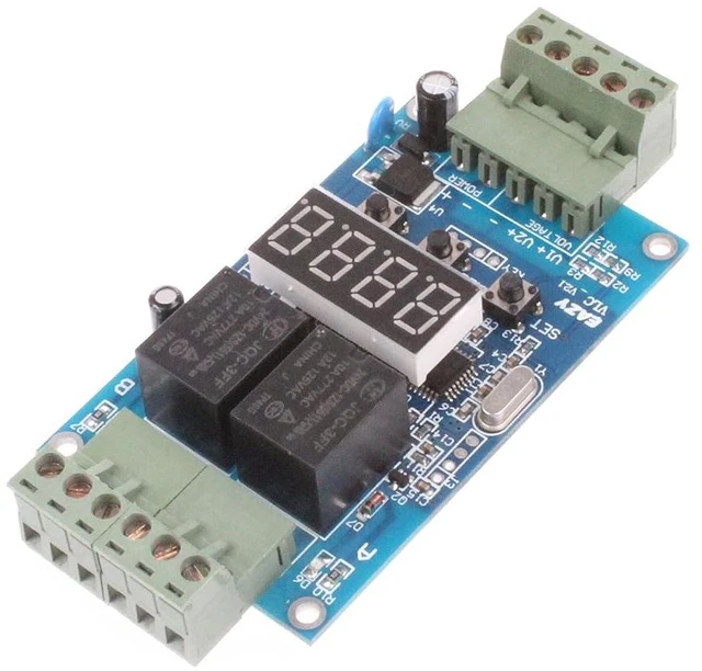 Alt view image 5 of 5 - 30-Step Programmable Time Relay Control Board Multi-Segment Setting ON Off Switch Multi-Group Timing 2-Channel Control Board (12V)