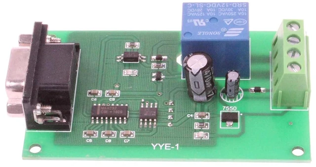 Alt view image 2 of 7 - DC 5V 12V 24V 1-Channel RS232 Serial Port Control Relay Module Multi-Function Delay Timer USB PLC RS232 Computer Control Switch