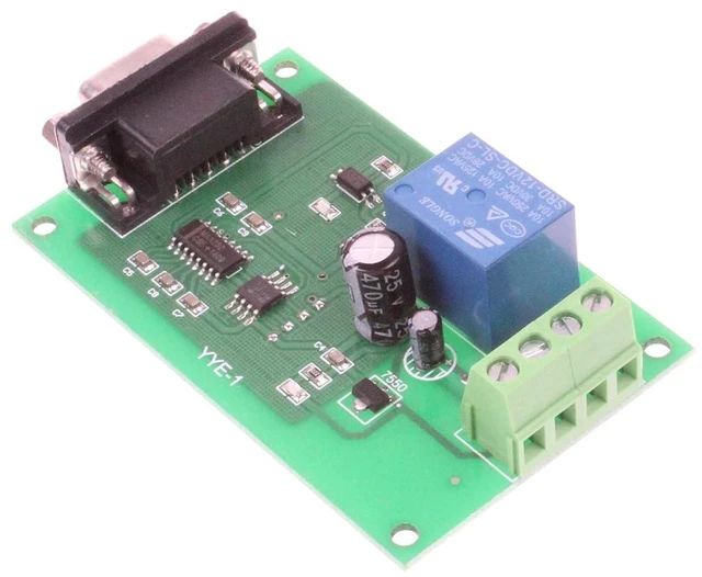 Alt view image 3 of 7 - DC 5V 12V 24V 1-Channel RS232 Serial Port Control Relay Module Multi-Function Delay Timer USB PLC RS232 Computer Control Switch