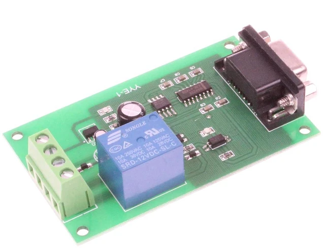 Alt view image 5 of 7 - DC 5V 12V 24V 1-Channel RS232 Serial Port Control Relay Module Multi-Function Delay Timer USB PLC RS232 Computer Control Switch
