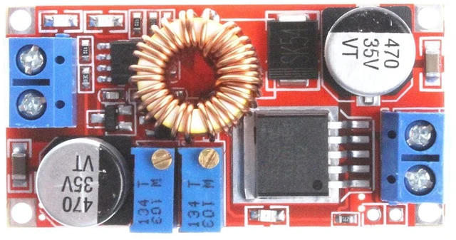 Alt view image 2 of 7 - DC-DC 5A Adjustable Buck Regulator - Power Supply Module (CC/CV) - 5V to 32V Input, 0.8V to 30V Output - Constant Voltage & Current - Step-Down LED Driver Board