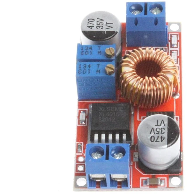 Alt view image 3 of 7 - DC-DC 5A Adjustable Buck Regulator - Power Supply Module (CC/CV) - 5V to 32V Input, 0.8V to 30V Output - Constant Voltage & Current - Step-Down LED Driver Board