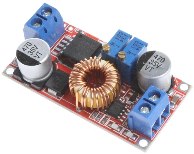 Alt view image 5 of 7 - DC-DC 5A Adjustable Buck Regulator - Power Supply Module (CC/CV) - 5V to 32V Input, 0.8V to 30V Output - Constant Voltage & Current - Step-Down LED Driver Board