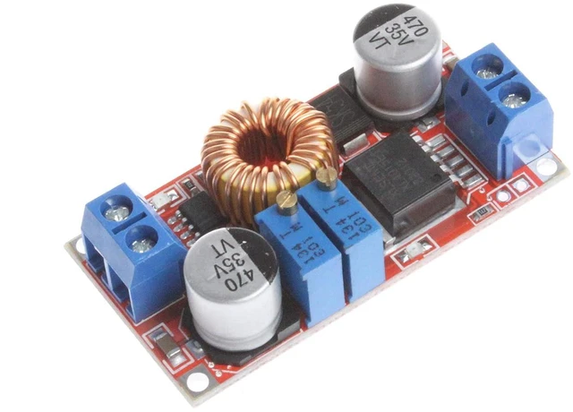 Alt view image 7 of 7 - DC-DC 5A Adjustable Buck Regulator - Power Supply Module (CC/CV) - 5V to 32V Input, 0.8V to 30V Output - Constant Voltage & Current - Step-Down LED Driver Board
