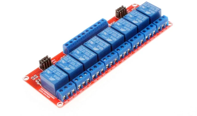 Alt view image 7 of 7 - 8-Channel Relay Module High Low Level Trigger with OPTO-Isolated Load DC 30V AC 250V 10A for PLC Automation Equipment Control Industrial Control (8 Channel 24V)