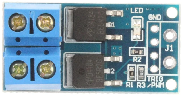 Alt view image 3 of 5 - 400W 15A Dual MOS Transistor Driving Module DC 5-36V FET Trigger Switch Board 0-20KHz PWM Electronic Switch Control DC Motor Speed Controller (Pack of 2)