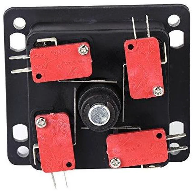 Alt view image 4 of 6 - Walfront Joystick with Microswitch 4/8 Way Switchable Game Controller Joystick for ARCADE Machine Builds PC Fighting Games and DIY Projects