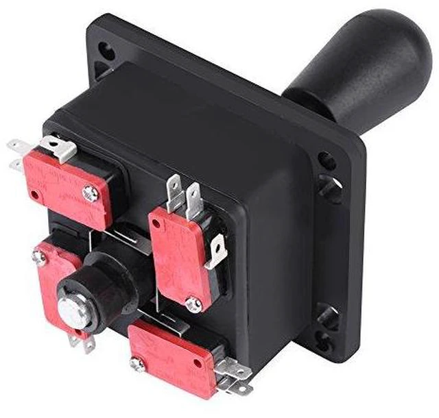 Alt view image 5 of 6 - Walfront Joystick with Microswitch 4/8 Way Switchable Game Controller Joystick for ARCADE Machine Builds PC Fighting Games and DIY Projects