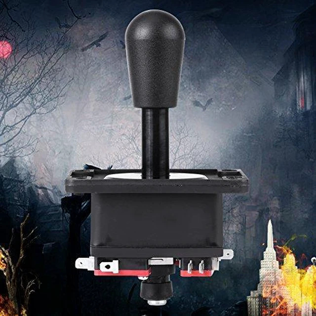 Alt view image 6 of 6 - Walfront Joystick with Microswitch 4/8 Way Switchable Game Controller Joystick for ARCADE Machine Builds PC Fighting Games and DIY Projects