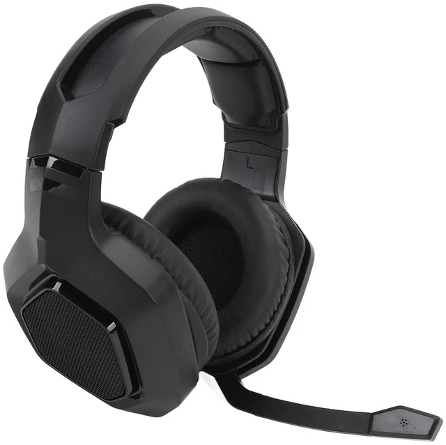 Main image of Walfront Wire Less Gaming Headset ABS PC Gaming Headphone Active Noise Reduction Bluetooth and 3.5mm Wired Connection for PS 5 (Black)