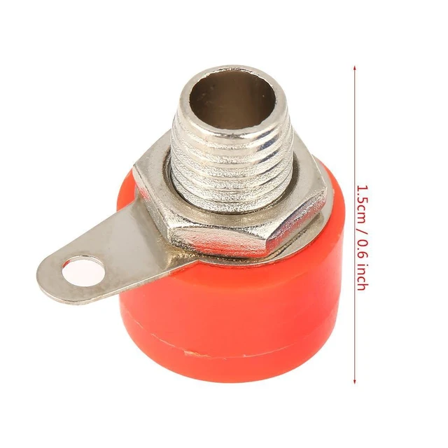 Alt view image 2 of 6 - 20 Pcs 4mm Banana Socket Plug Mixed Color Test Probes Speaker Terminal Binding Posts Banana Plug Jack Socket Connector 4mm Panel Mount Banana Socket