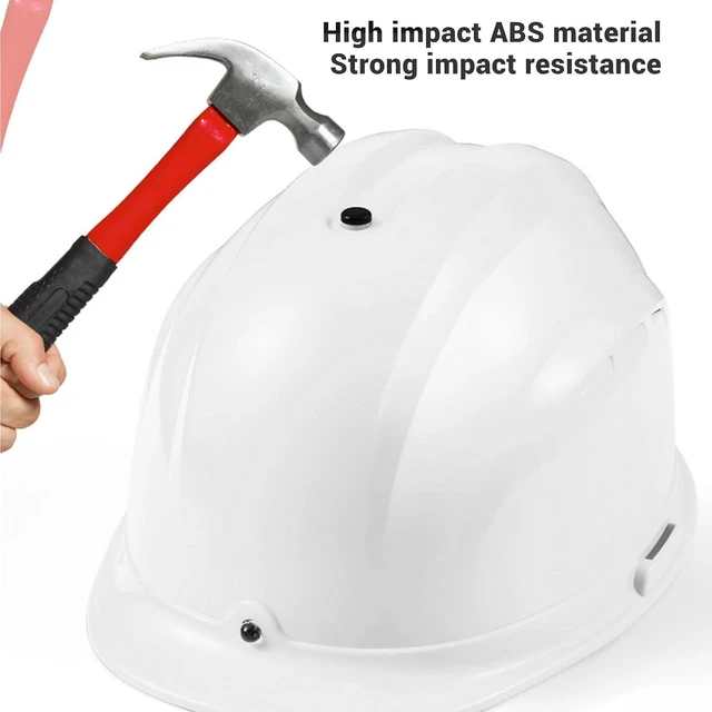 Alt view image 2 of 6 - WALFRONT Cooling Fan Hard Hat with Dual Fans & Light Breathable Cooling Safety Helmet for Construction Worksite Industrial Workplace