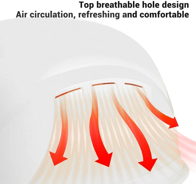 Alt view image 3 of 6 - WALFRONT Cooling Fan Hard Hat with Dual Fans & Light Breathable Cooling Safety Helmet for Construction Worksite Industrial Workplace