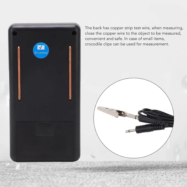 Alt view image 5 of 6 - Digital Static Electricity Tester - Precise Measuring Instrument Electrostatic Analyzer Self Calibration Resistivity Tester