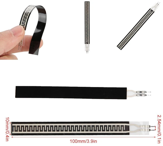 Alt view image 3 of 6 - Thin Film Pressure Sensor Flex Sensor Bend Sensor ZD10-100 500g Resistance Type Sensor Thin Film Pressure Sensor Force Sensing Resistor, Force Sensitive Resistor Pressure