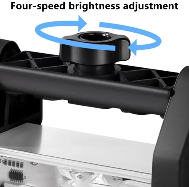 Alt view image 4 of 6 - WALFRONT Wall Polishing Acceptance Lamp, 15W LED 1000LM Bright Light with 120x5 Wide Angle, Adjustable Brightness for Paint Projects, Compact and Lightweight (ABS+ gel)