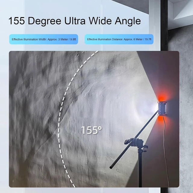 Alt view image 5 of 6 - WALFRONT Wall Polishing Acceptance Lamp, 15W LED 1000LM Bright Light with 120x5 Wide Angle, Adjustable Brightness for Paint Projects, Compact and Lightweight (ABS+ gel)
