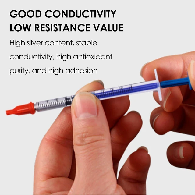 Alt view image 4 of 6 - Conductive Silver Glue Paste for Keyboard PCB Repair, Conductive Adhesive Paint Pen for Electronics Circuit Board Fix (0.7ml)