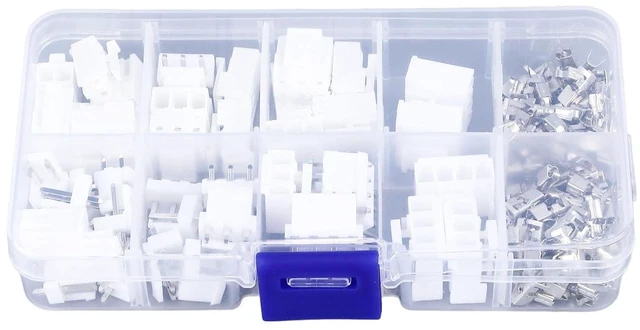 Main image of 120PCS VH3.96 Connector Kit 3.96mm Pitch 2P-4P Terminal Block Connector Set with Housing Plug Straight Pin Socket Screw for Wire to Board Connection DIY Electronics