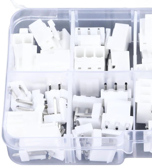 Alt view image 6 of 6 - 120PCS VH3.96 Connector Kit 3.96mm Pitch 2P-4P Terminal Block Connector Set with Housing Plug Straight Pin Socket Screw for Wire to Board Connection DIY Electronics