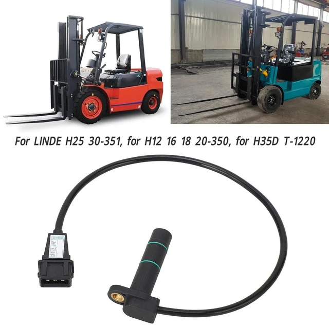 Alt view image 4 of 6 - 0009785008 Wheel Speed Sensor Replacement for Linde H25 H30 H35D Forklifts, ABS Encoder Speed Transducer Compatible with Linde H12 H16 H18 H20 30-351 35D T-1220