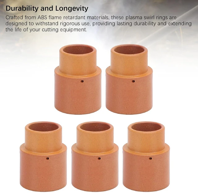 Alt view image 6 of 6 - WALFRONT 5Pcs Plasma Cutting Swirl Ring Tips Plasma Consumables for Versa Cut 40 60 CB50 CB70 (PE0007)