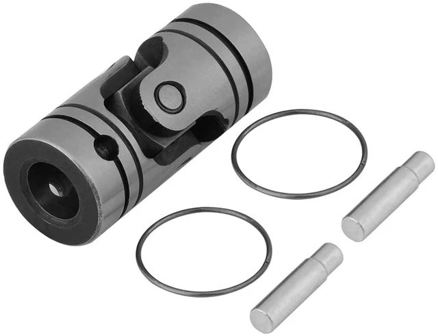 Main image of Walfront Universal Joint 12mm, Universal Steering Shaft U Joint Coupler, Rotatable Steel Motor Connector Shaft Coupling (12×23×52mm)