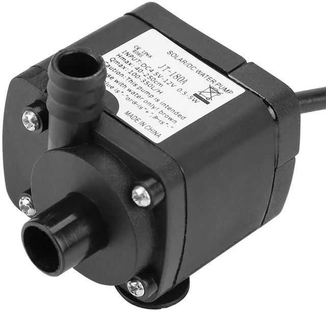 Alt view image 4 of 6 - Mini DC 12V Brushless Submersible 350L/H JT-180A-12 Brushless Motor for Fish Water Cooling