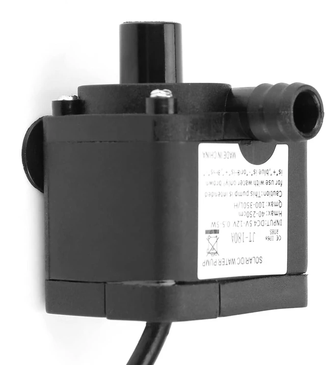 Alt view image 6 of 6 - Mini DC 12V Brushless Submersible 350L/H JT-180A-12 Brushless Motor for Fish Water Cooling