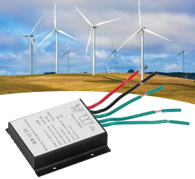 Alt view image 5 of 6 - Wind Turbine Charging Controller High Efficiency IP67 10-16A DC12/24V Aluminum Alloy Generator Controller (for Wind Turbine)
