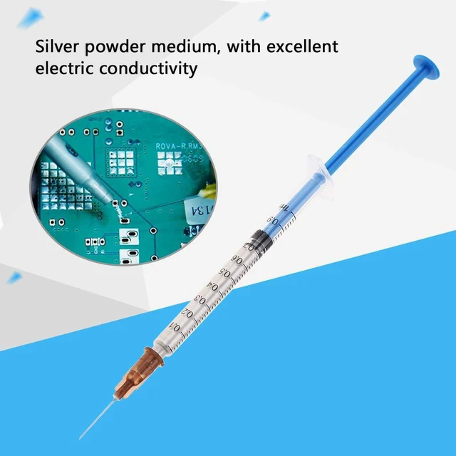 Alt view image 2 of 6 - Conductive Silver Glue Paste for Keyboard PCB Repair, Conductive Adhesive Paint Pen for Electronics Circuit Board Fix (0.7ml)