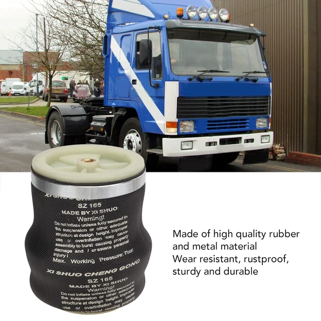 Alt view image 3 of 6 - WALFRONT Air Helper Bags Air Suspension Spring Bag for Trucks Shock Absorption Part Replacement Professional Bellows Seat Shock Absorption Part for Trucks