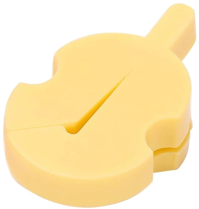 Alt view image 5 of 6 - 8 Pack Violin Practice Mute Soft Rubber Tourte Style Mutes for 4/4 3/4 1/2 Violins - Portable Sound Reducer for Quiet Practice, Includes Black Red Yellow Khaki