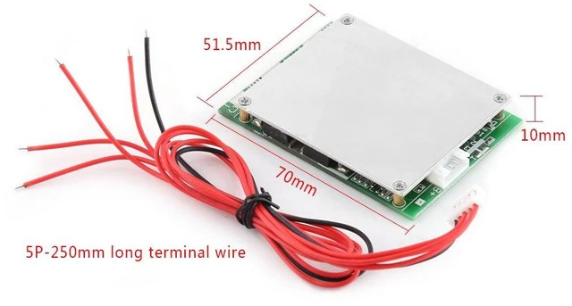 Alt view image 2 of 6 - 12V 100A 4Series BMS Protection Board with Balancing with Overcharge/Overdischarge/Overcurrent/Short Circuit Protection for LiFePO4 Battery Pack