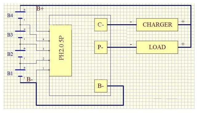 Alt view image 4 of 6 - 12V 100A 4Series BMS Protection Board with Balancing with Overcharge/Overdischarge/Overcurrent/Short Circuit Protection for LiFePO4 Battery Pack