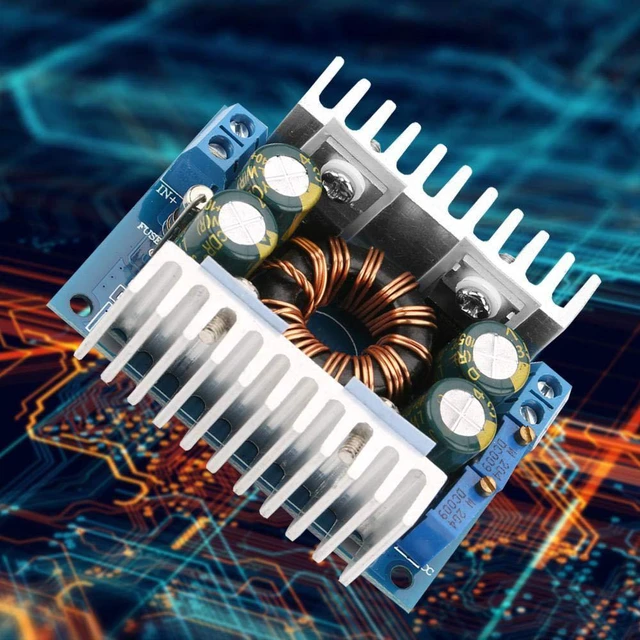 Alt view image 6 of 6 - 5-30V to 1.25-30V DC Step Up/Down Power Module - Buck-Boost Converter Voltage Regulator