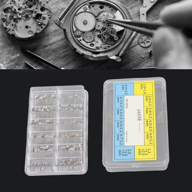 Alt view image 4 of 6 - 200 Gaskets + 40 Screws Watch Casing Clamp Adapter Watch Repairing Washer Watch Casing Movement Securing Screw for 2824 2836 284