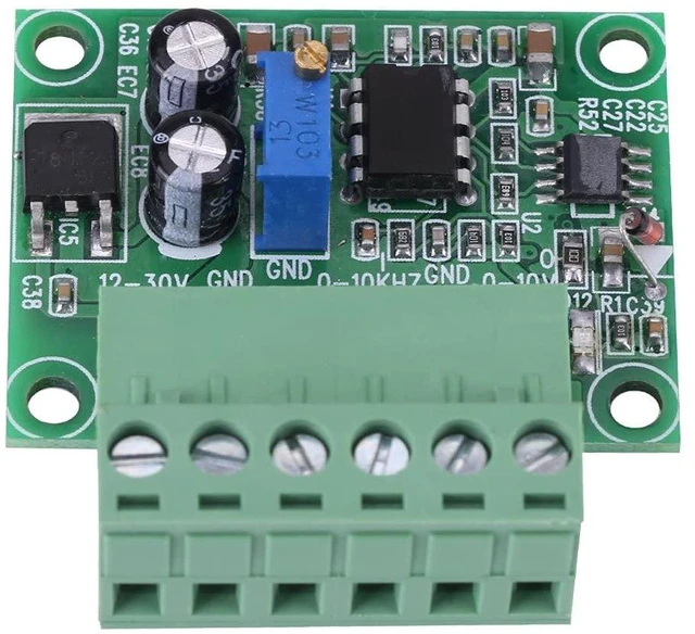 Alt view image 6 of 6 - 0-10KHz to 0-10V Frequency to Voltage Converter Module F/V Digital to Analog Board for Switching PLC and VFD Inverter PWM to Voltage Digital Analog Board