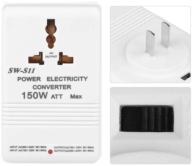 Alt view image 2 of 6 - Voltage Converter SW-S11 150W Step-Up Step-Down Voltage Converter Channel Transformer Universal Power Adapter 220V-110V 110V-220V World Travel Worldwide Plug Adapter CN Plug