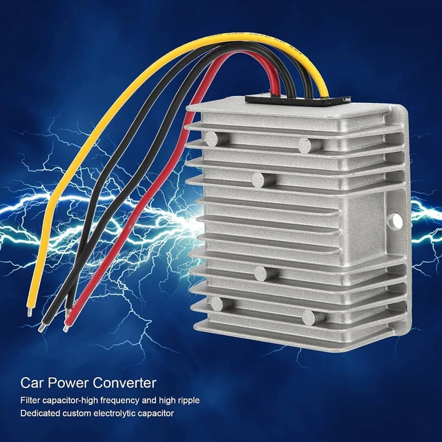 Alt view image 4 of 6 - DC DC Converter 12V 6A, 8V-40V to 12V Voltage Regulator 72W, Aluminum Alloy Shell for LED Strip Light Camera Security System (TBC084012C72Z)