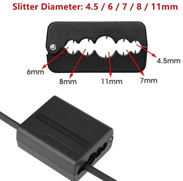 Alt view image 4 of 6 - Cable Tube Slitter Fiber Optic Mid Span Cable Cutting Tool Jacket Tube Slitter Loose Tube Buffer Tube Stripper 6.5 x 5.5cm / 2.5 x 2.2inch Slitter Diameter 4.5/6 / 7/8 / 11mm