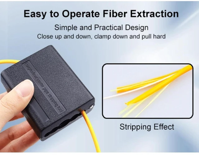 Alt view image 2 of 6 - Cable Tube Slitter Fiber Optic Mid Span Cable Cutting Tool Jacket Tube Slitter Loose Tube Buffer Tube Stripper 6.5 x 5.5cm / 2.5 x 2.2inch Slitter Diameter 4.5/6 / 7/8 / 11mm