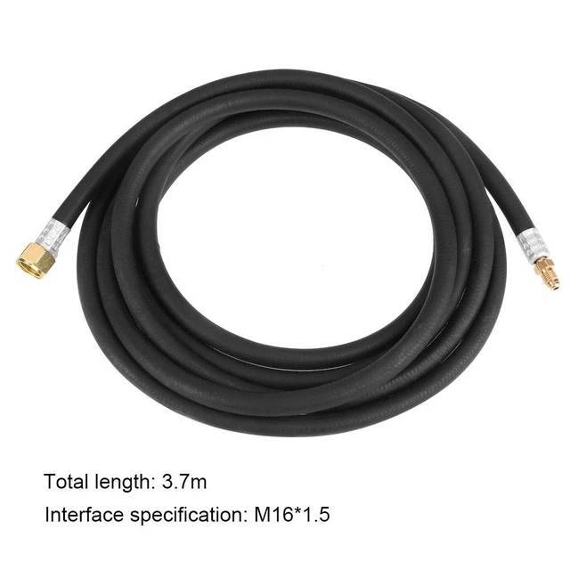 Alt view image 2 of 6 - Power Cable Hose Air Cooled Welding Torch 3.7M (12ft) 16x1.5mm Welding Torch Hose for WP17 Welding Torch