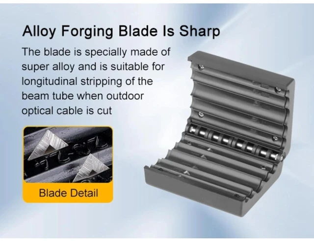 Alt view image 6 of 6 - Cable Tube Slitter Fiber Optic Mid Span Cable Cutting Tool Jacket Tube Slitter Loose Tube Buffer Tube Stripper 6.5 x 5.5cm / 2.5 x 2.2inch Slitter Diameter 4.5/6 / 7/8 / 11mm