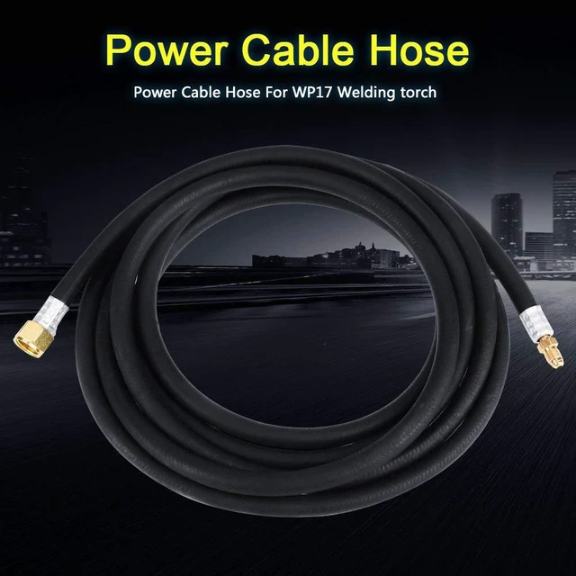 Alt view image 6 of 6 - Power Cable Hose Air Cooled Welding Torch 3.7M (12ft) 16x1.5mm Welding Torch Hose for WP17 Welding Torch