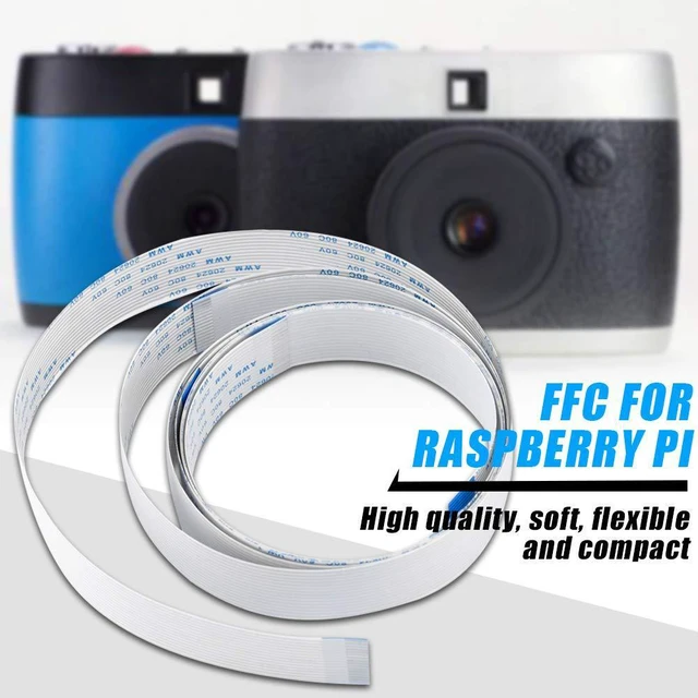 Alt view image 5 of 6 - 3pcs 15 Pin 30cm 50cm 100cm FFC Ribbon Flexible Flat Cable for Camera Pi Camera Cable Long Extension Flexible Ribbon Cable
